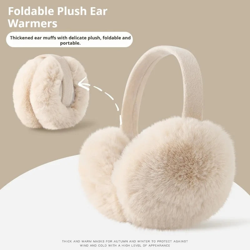 Solid Soft Plush Ear Keep Warmer Winter Earmuffs for Women Men Fashion Outdoor Earflap Protection Ear-Muffs Ear Cover