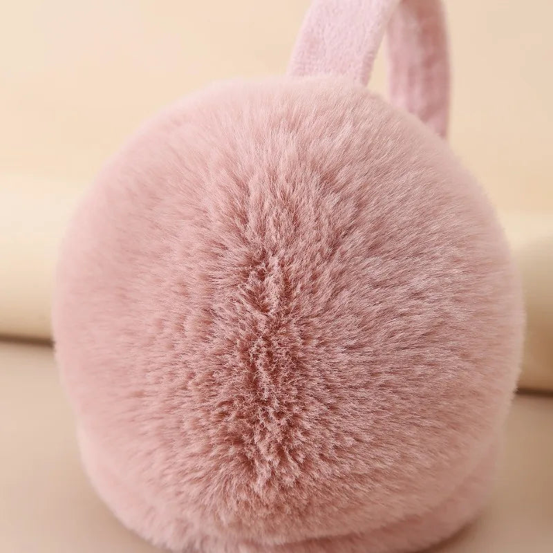 Solid Soft Plush Ear Keep Warmer Winter Earmuffs for Women Men Fashion Outdoor Earflap Protection Ear-Muffs Ear Cover