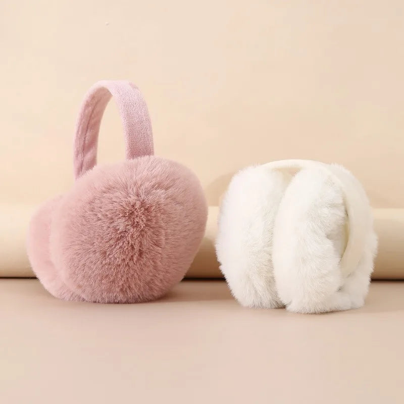 Solid Soft Plush Ear Keep Warmer Winter Earmuffs for Women Men Fashion Outdoor Earflap Protection Ear-Muffs Ear Cover